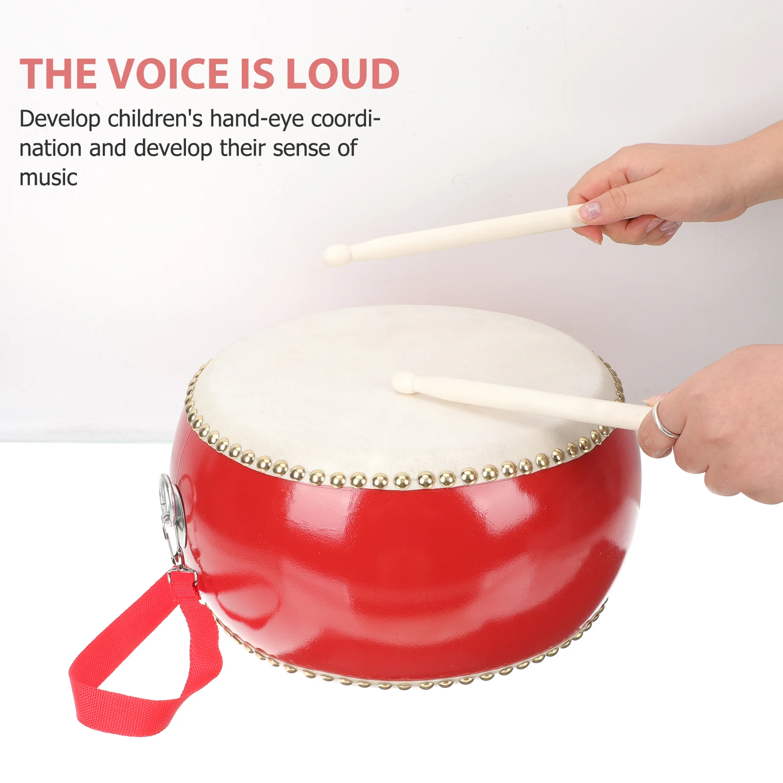 1 مجموعة 1 مجموعة خشبية طبل الموسيقى التعليم قرع أداة للبالغين احتفال الحفلات استخدام اليد العين