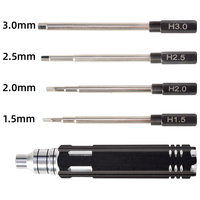 4 in 1 1.5mm 2.0mm 2.5mm 3.0mm Hex Screwdriver Metal Tool Kit Set for RC Model