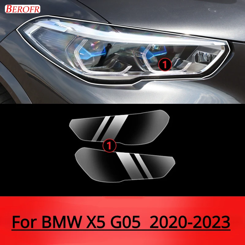 

Для BMW X5 X6 X7 G05 G06 G07 2020-2023: Защитная пленка из ТПУ для фар автомобиля, наклейка от царапин, аксессуары