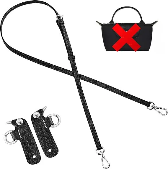 Lederen vervangende crossbody tasriem voor Longchamp Mini Bag schouderriem zonder ponsen Modificatie tasaccessoires