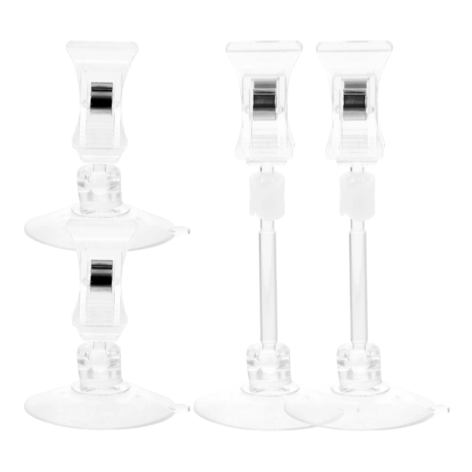 

4pcs Suction Cup Clips for Car Windshield Parking Ticket Holder ID Folder Card Clip Stable Materials Versatile Accessory Car
