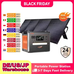 SOLARPLA2500W 2304WH LiFePo4 Draagbare Zonne-energiecentrale Camping Outdoor Generatoren 220V Batterij Backup Mobiel 200W Zonnepaneel