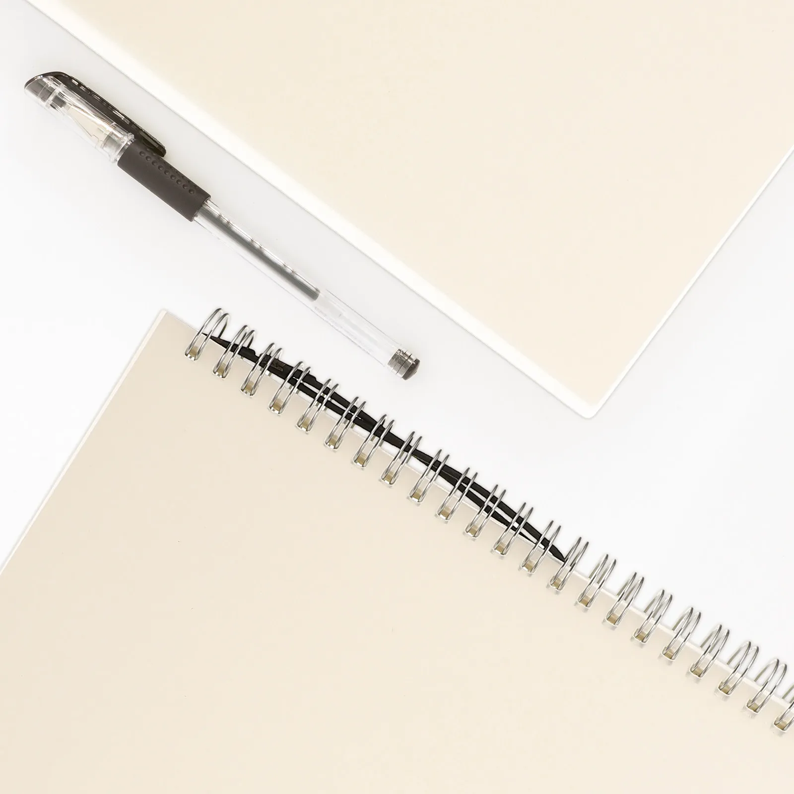 2Pcs Blank Loose Leaf DIY Notebook Portable Planning Notepad Students Office Stationery Schedule Writing Multi-Function