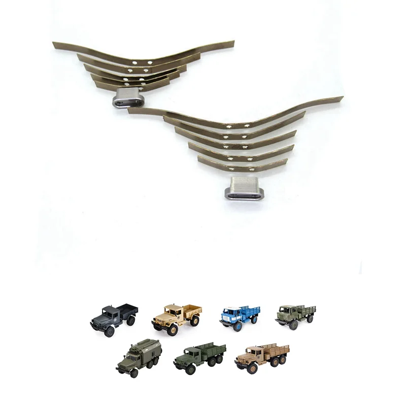 A30F-8 Coppia di Molle a Foglia per Assorbimento degli Urti in Acciaio Sospensione per WPL B14 B24 B16 B36 1/16 RC Truck Parti di Automobili Accessori,A