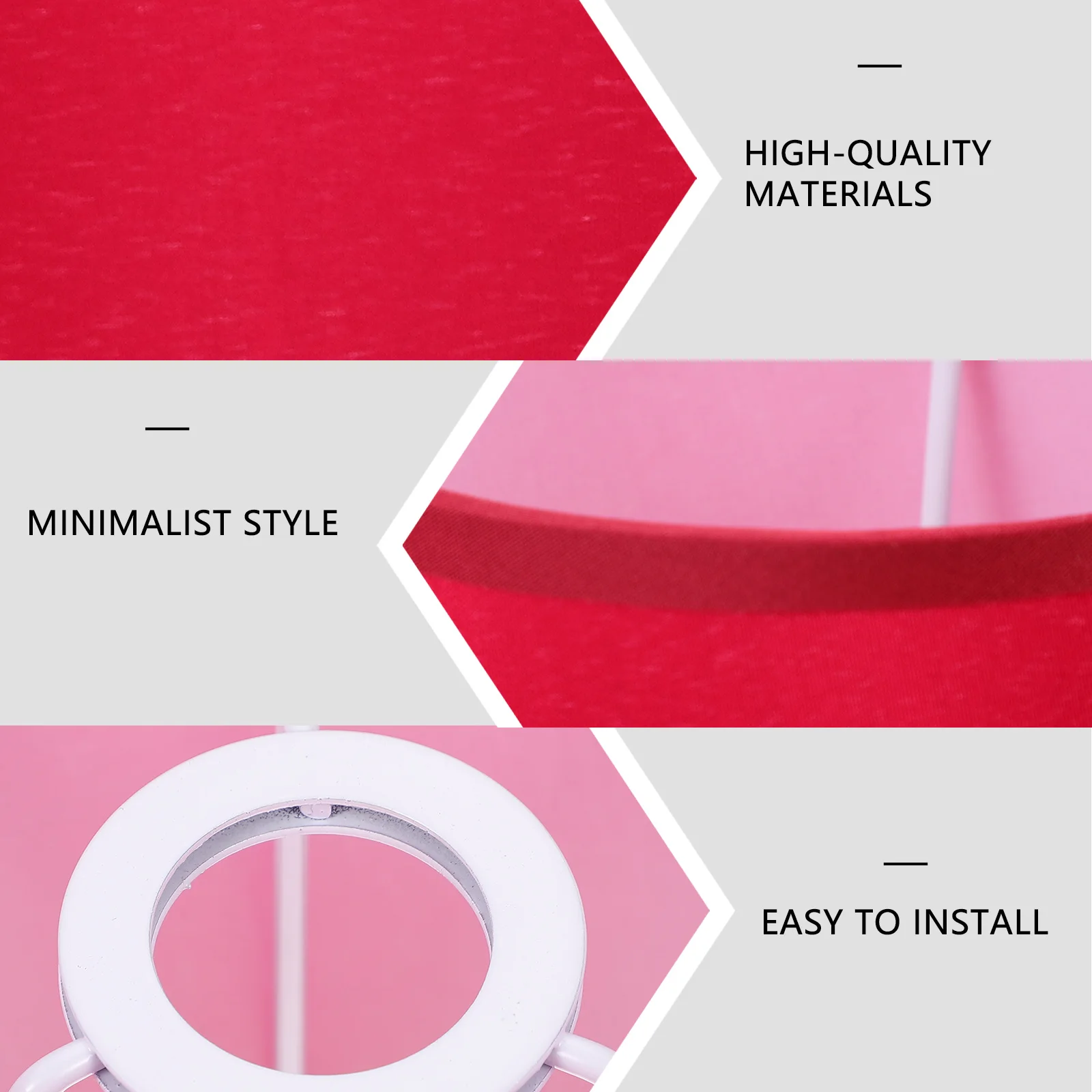 

2PCS Cloth Lamp Shade Accessories Dust Proof Light Cover for Wall Floor Ceiling Lamps Simple Style Warm Atmosphere Decorative