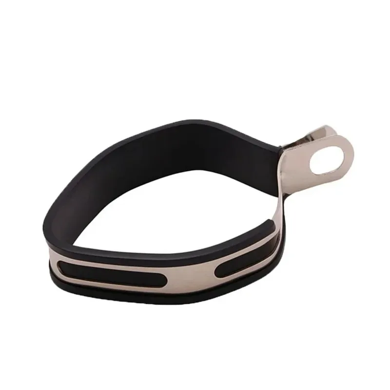 Universal Motorcycle Exhaust Pipe Clamp 140mm 100mm Stainless Steel Duty Muffler Hanger Bracket Support Band Fixing Ring Mount