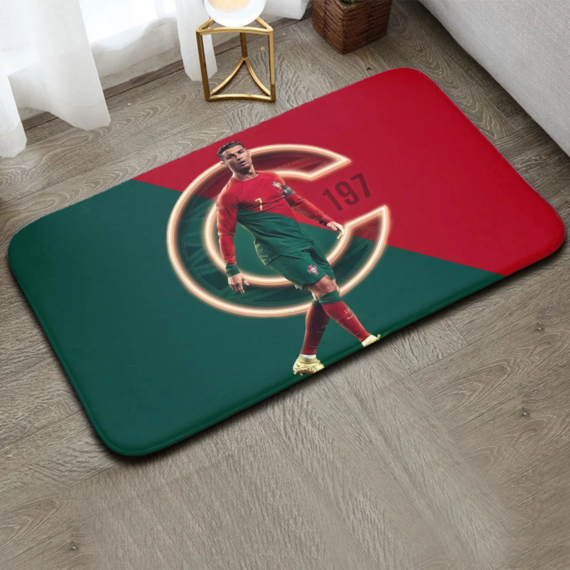 Felpudos para dormitorio, alfombras de Ronaldo CR7, decoración de habitación, alfombrilla para puerta de entrada, alfombras de cocina y baño