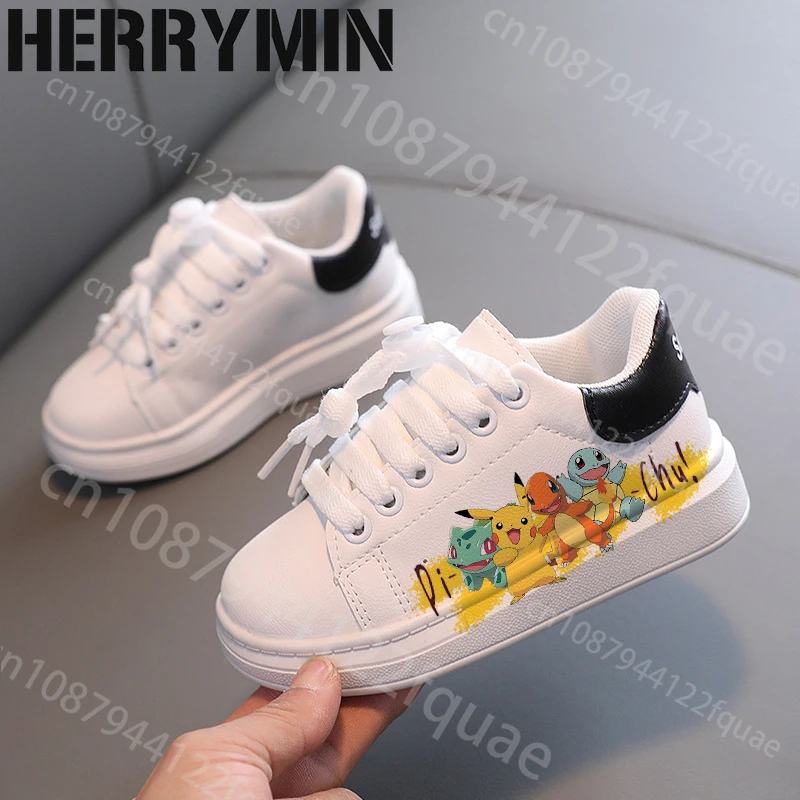 Pokemon Anak Pikachu Charmander Sepatu Anak Perempuan Laki-laki Sepatu Kasual Anak Lari Fashion Olahraga Anak Laki-laki Anak Perempuan Sepatu Hadiah