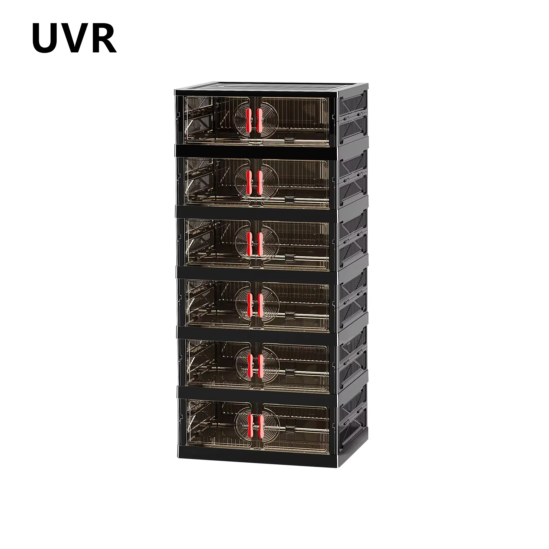UVR Living Room Shoe Cabinet Multilayer Storage Storage Folding Large Capacity Shelves Household Snack Cabinet Furniture