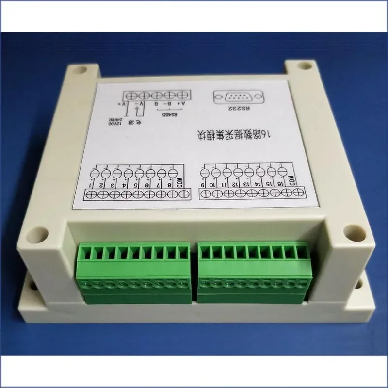 16-channel 4-20mA Analog Quantity Acquisition AD Module MODBUS-RTU Configuration 485 232