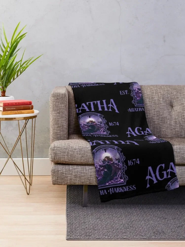 Agatha Harkness EST 1674 Throw Blanket Beautifuls Hair Plaid on the sofa Blankets