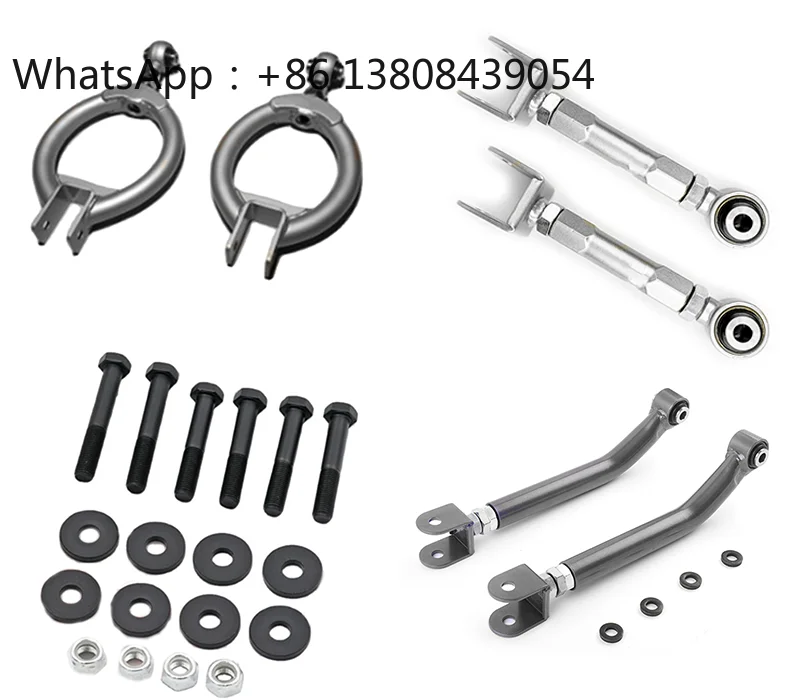 Car Parts Control Arm Rear Offset Toe Control Arm Upper Camber Kit Traction Rod 4-Piece Set for Nissan Silvia 180SX S13 YZ017