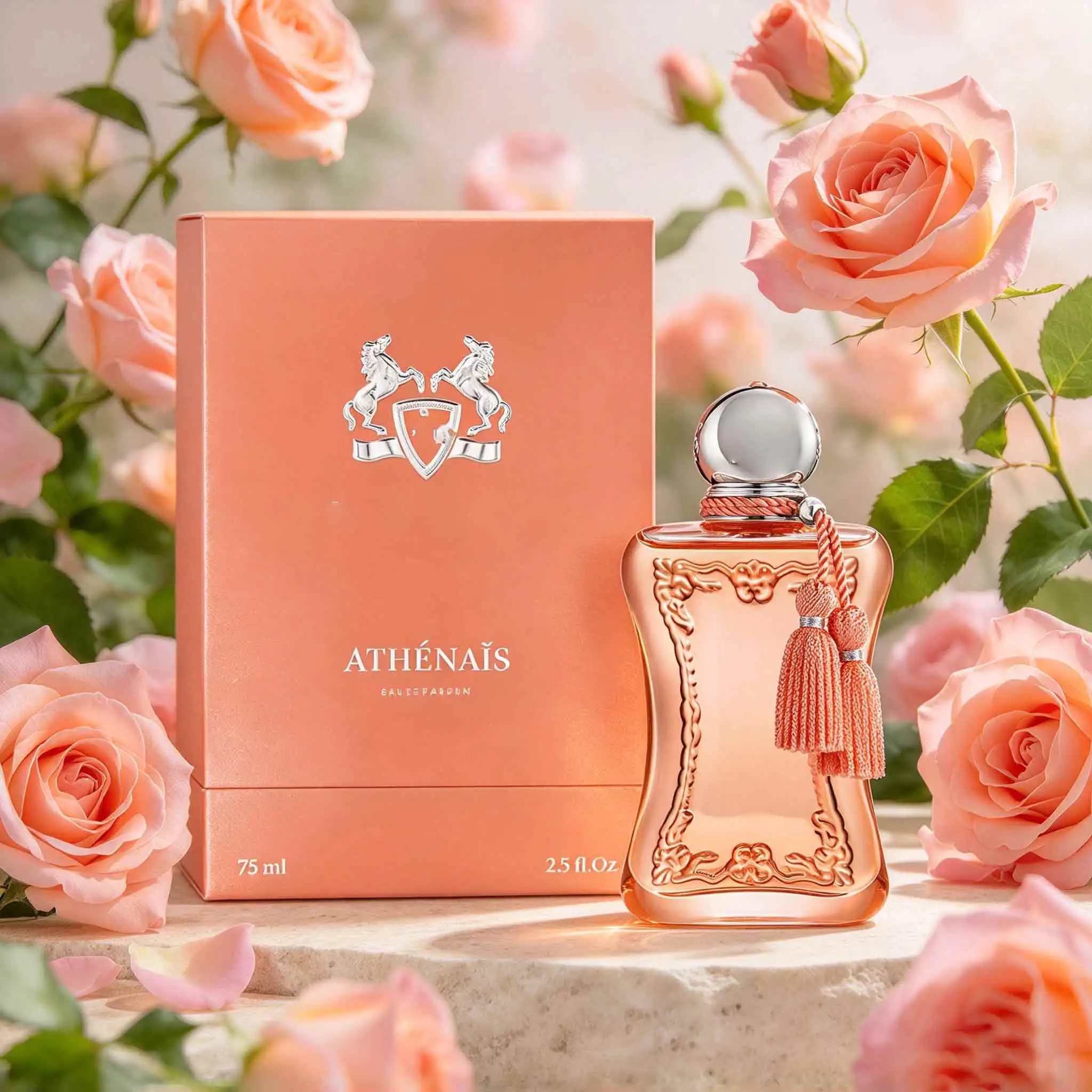 Athénaïs Women Perfume 75Ml, Fruity Floral Scent. Bergamot\Yuzu\Orange\Jasmine,Simple Premium Gift Box, Perfect For High‑End Gifts On Birthday And Anniversary.Create Smart And Elegant Femininity.