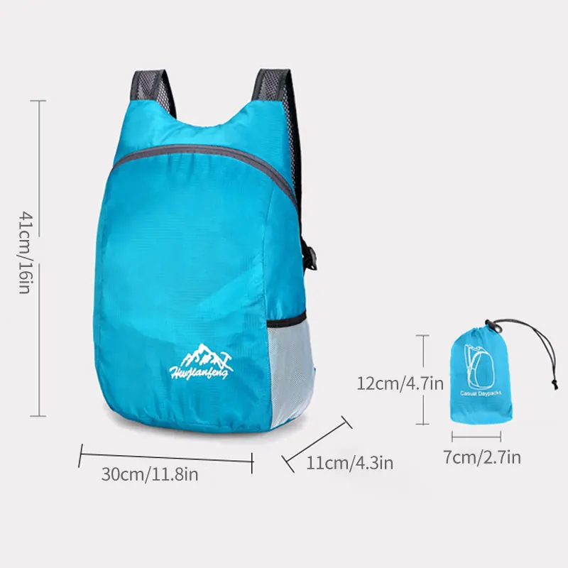 Folding Shoulder Bag Waterproof Ultralight Portable Outdoor Travel Large Capacity Backpacks