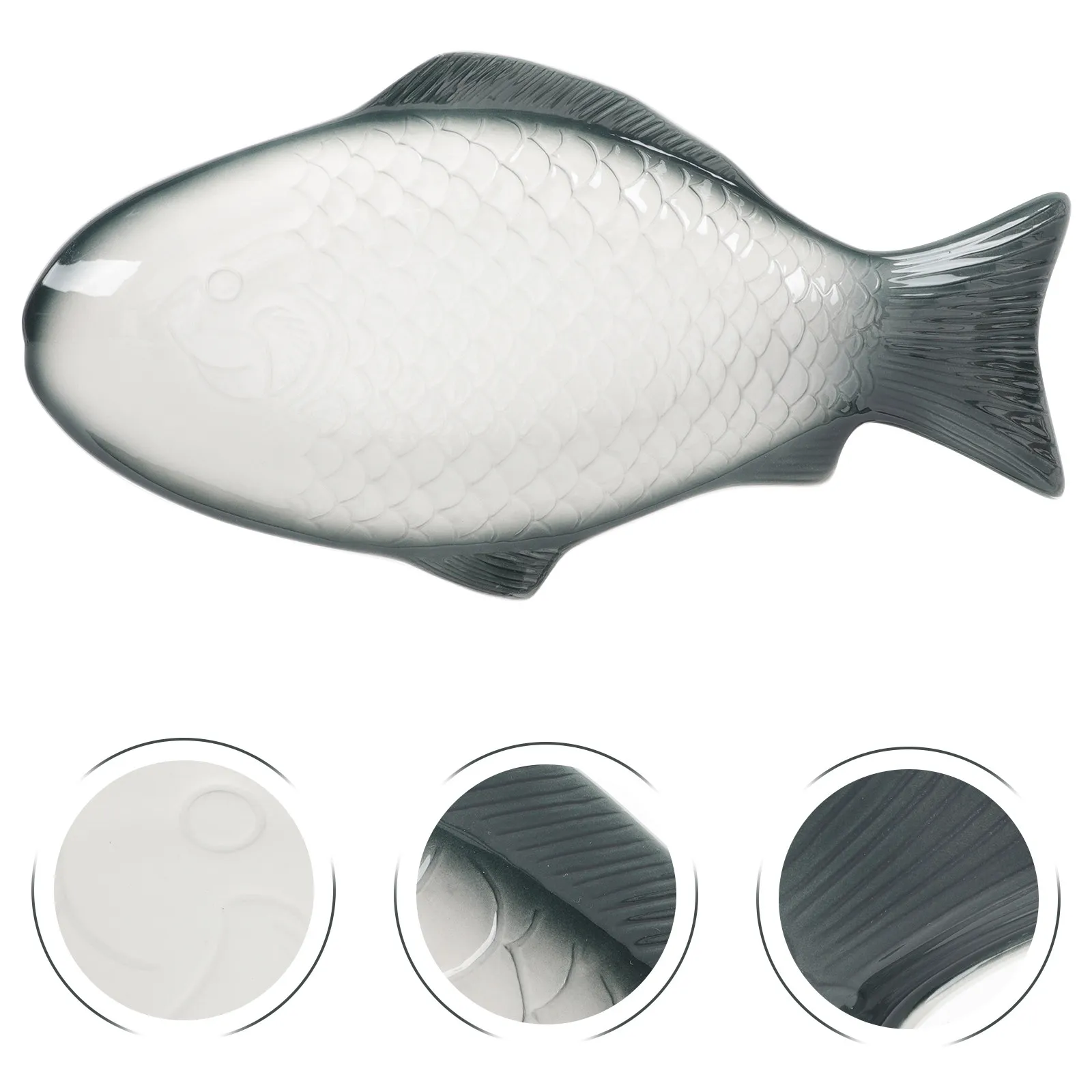 Delicate Fish Serving Dish Fine Craftsmanship Beautifully Designed Steam Fish Plate for Holiday Dinner Party Table Decoration