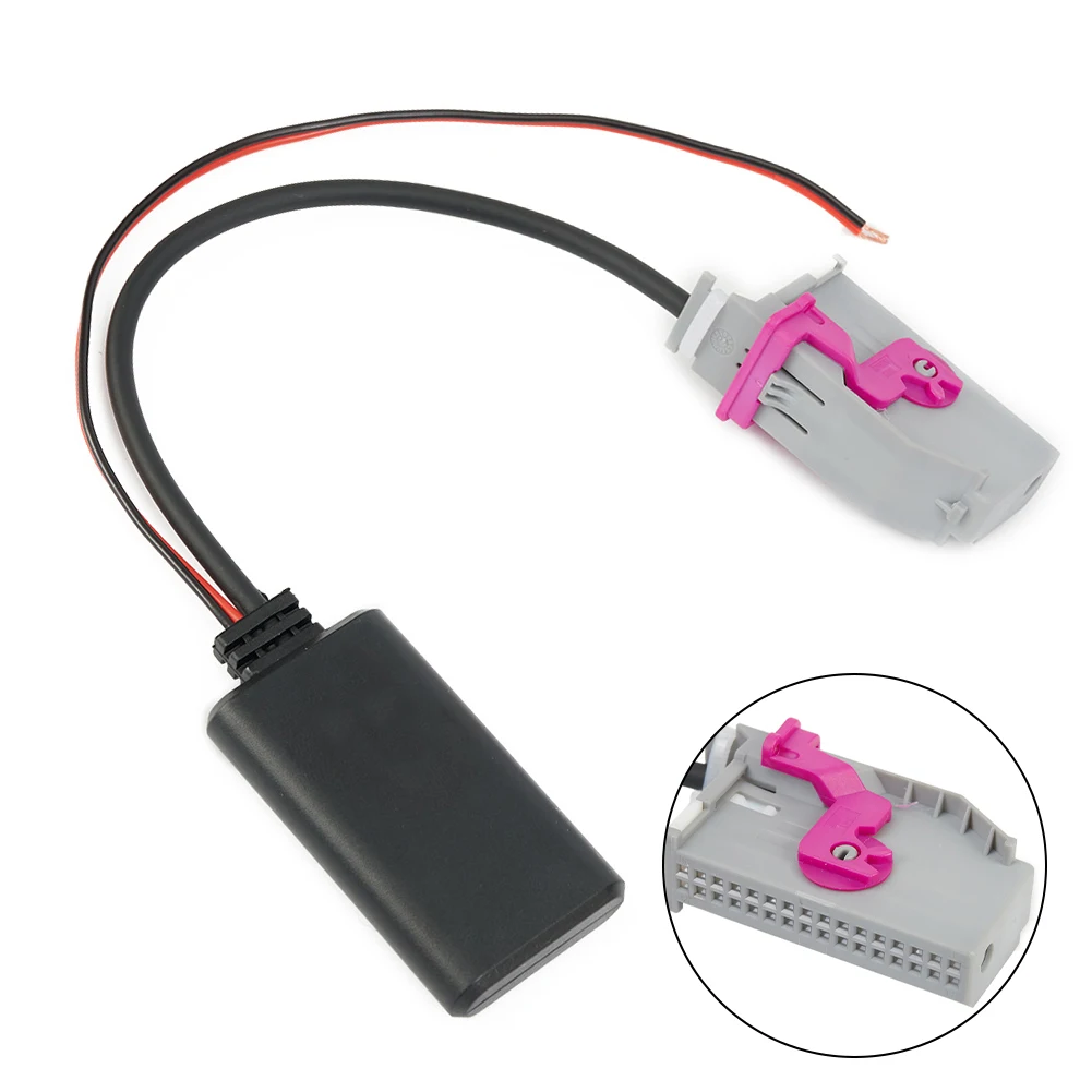 32 Pin Bluetooth-Compatible Aux Adapter Cable Designed for 12V For A3 For A4 For A6 A8 For TT R8 RNS-E Head Units
