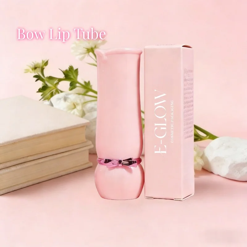 

10 шт. 4 мл. Заводские образцы: милые розовые тюбики для помады с бантиком, можно заполнять, для косметической упаковки