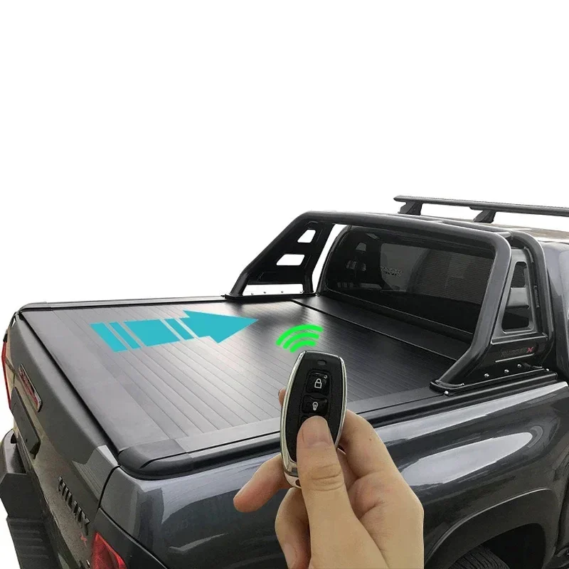 High Quality Waterproof Pickup Bed Electric Tonneau Cover Aluminum Roller Lid Shutter for  Hilux 4x4 Tundra Tacoma