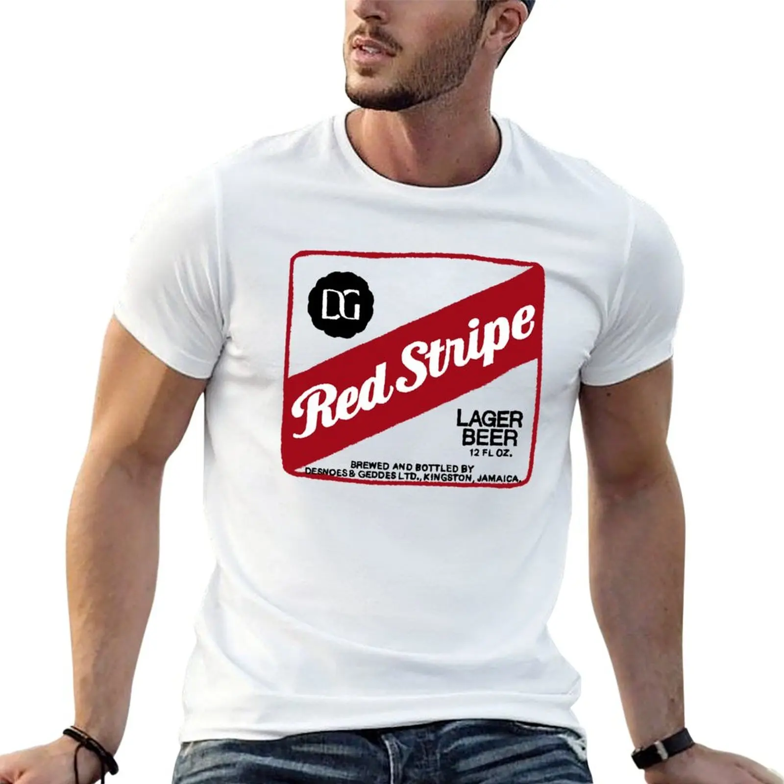 

Red S.tripe transparent P.O.P T-Shirt t shirts for man slim fit men t shirt cotton 100% cotton t shirt man T-shirt