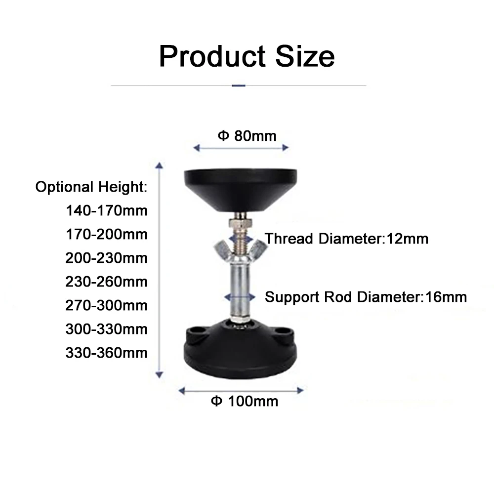 Shock Absorbing Bracket 14-36cm Adjustable Height Kitchen Waste Food Disposer Holder Household Food Processor Buffer Support