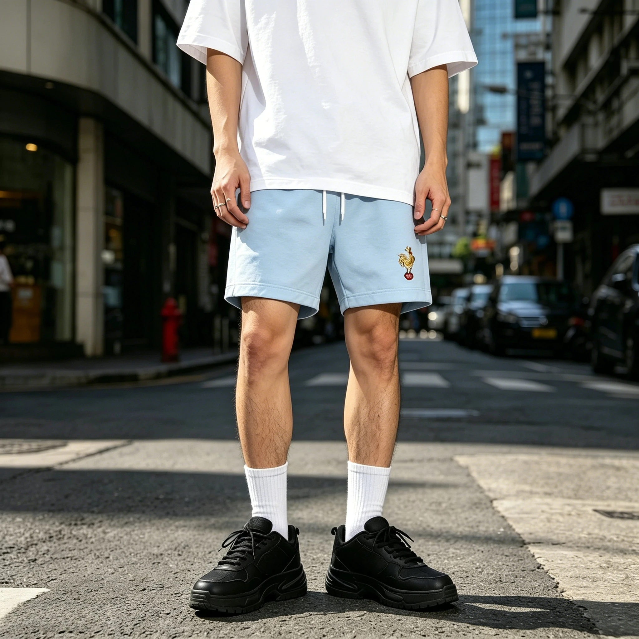 Summer Fashion Men French Style Quick Drying Sports Fitness Basketball Shorts Breathable Loose Shorts 3D Printed Beach Shorts