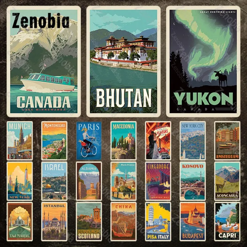 Vintage Metal Landm… - image