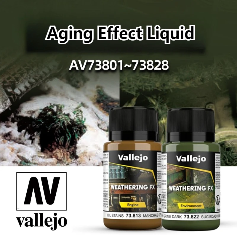 Vallejo Weathering Effects Water Based Acrylic Paint 40ml Engine&Environment Series Miniatures/Scale Model Aging Effect Pigment