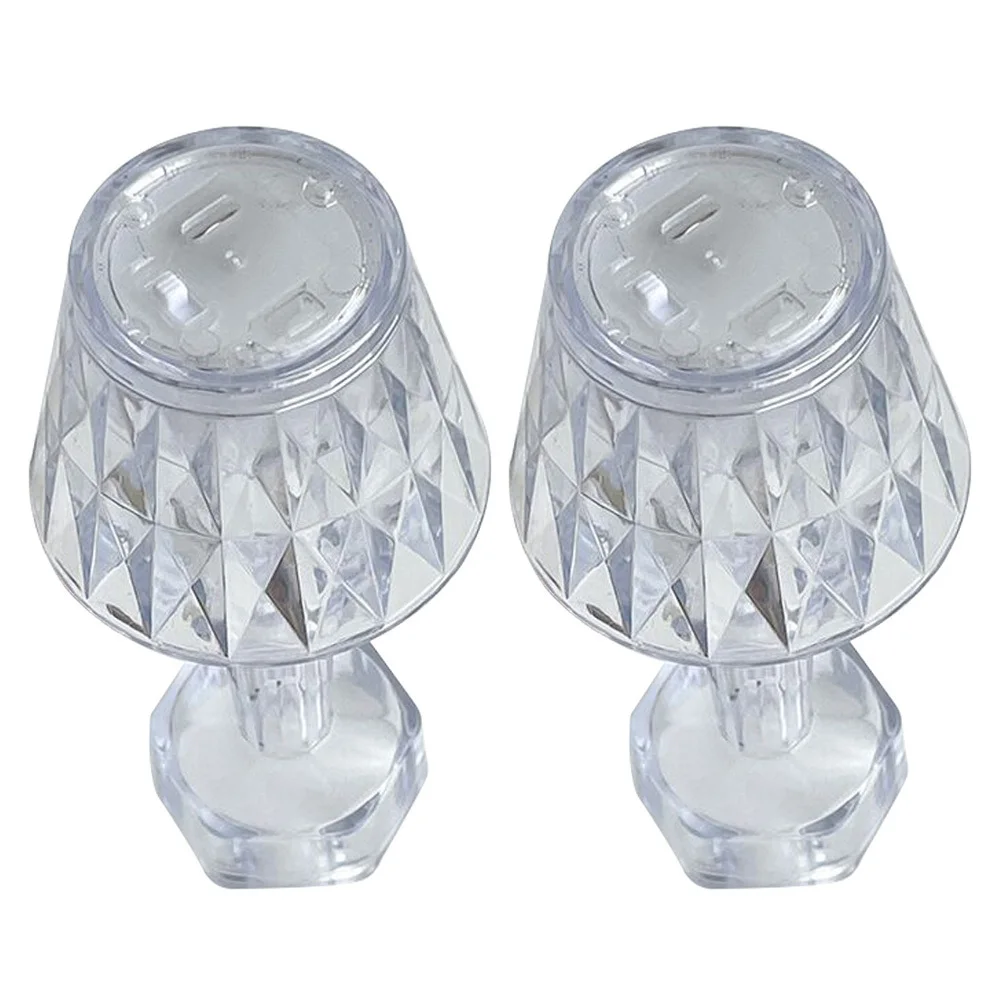 2 قطعة مصباح طاولة LED ضوء ليلي صنعة دقيقة إضاءة دافئة غير مبهرة لمكتب غرفة النوم هدية عملية