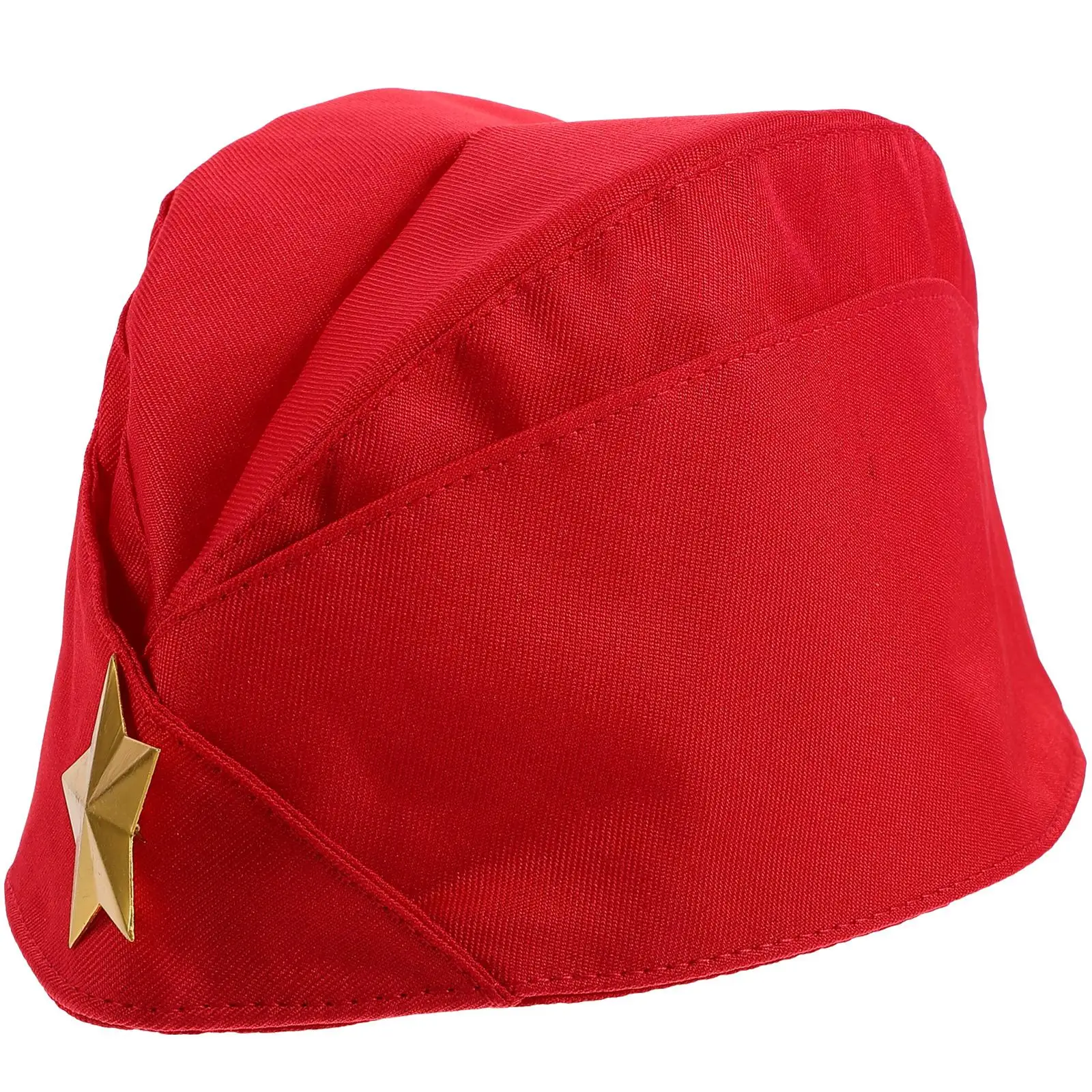 

Canvas Beret Hat Teardrop Army Caps Admiral Russian Captain Pirate Lightweight Stylish Sailor Dance Stewardess Boat One
