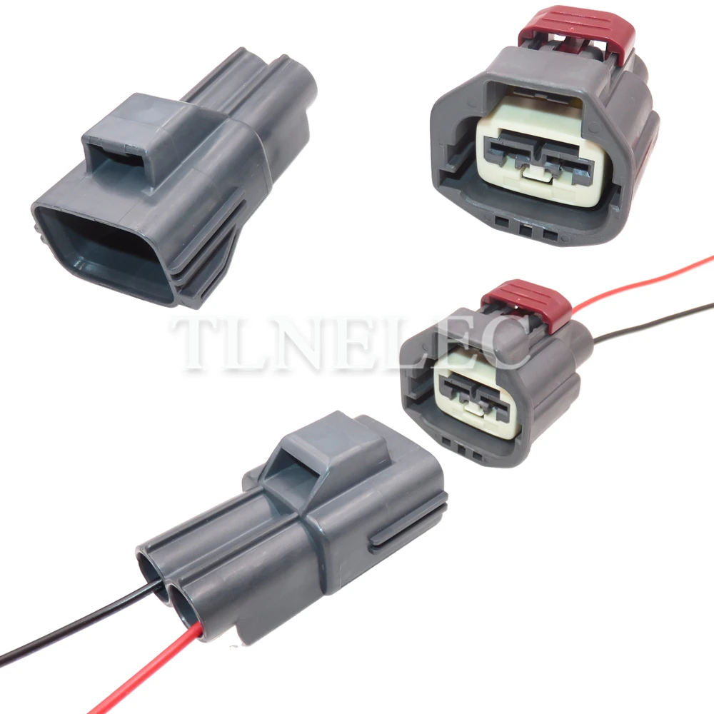 2 Pin Way Car Large Current Sealed Connector with Wires Automobile Male Female Wiring Harness Sockets 7283-5596-10 7282-5596-10