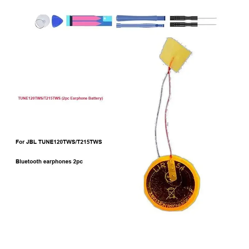 

Earphone Battery TUNE120TWS T215TWS 2pc Earphone Battery 1000mAh For Jbl Tune 120TWS Bluetooth Earphones 1pc