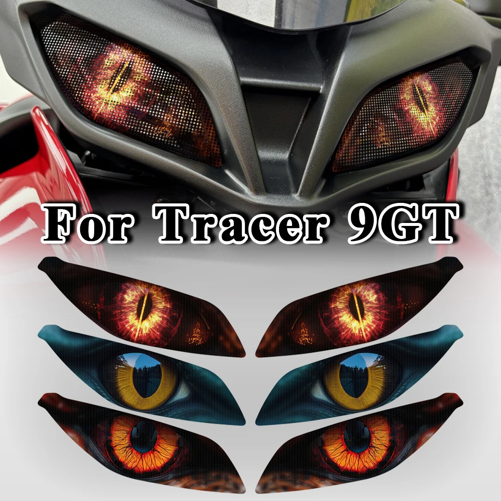 Aksesoris stiker pelindung lampu depan motor, untuk Tracer 9 GT Plus 2023 2024 stiker lampu depan untuk Yamaha Tracer9 GT 9GT 2022