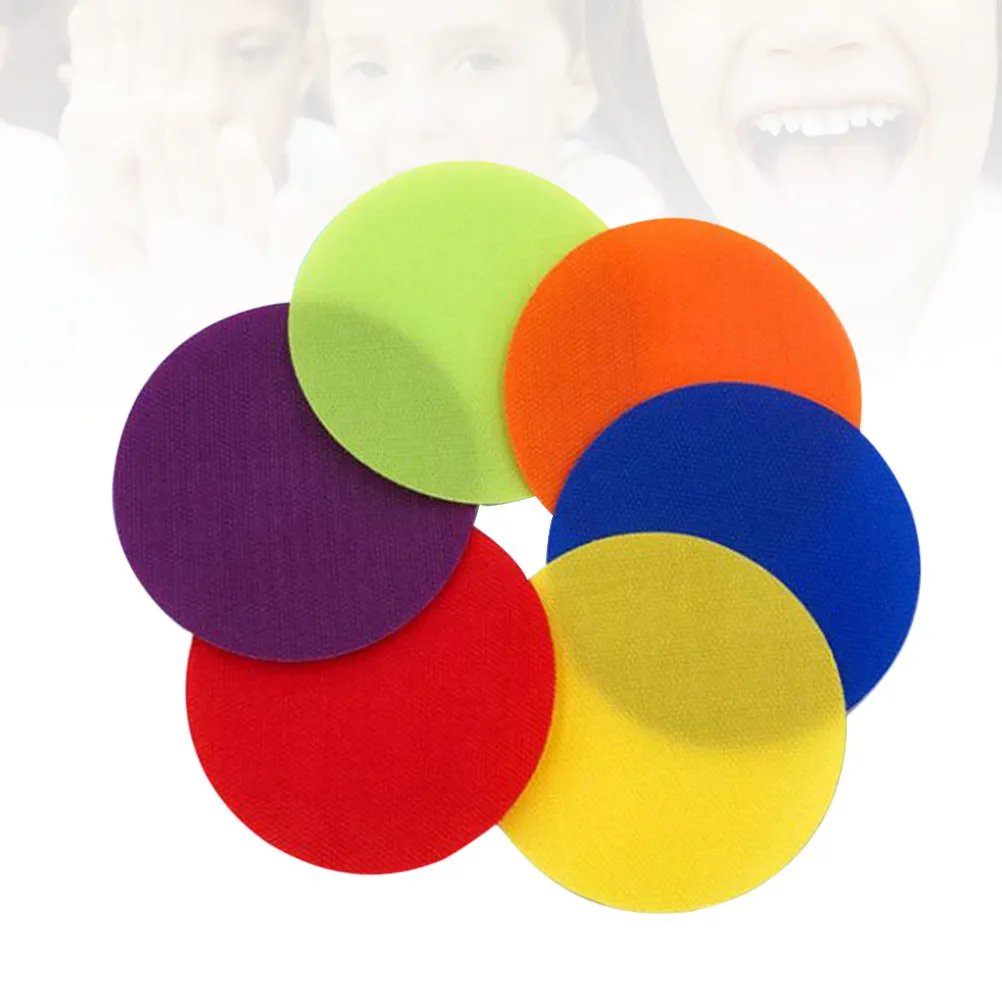 30Pcs Carpet Marker Colored Circles for Classroom Kids Party Carpet Stickers Reusable Training Game Spots for Activity Home Fun