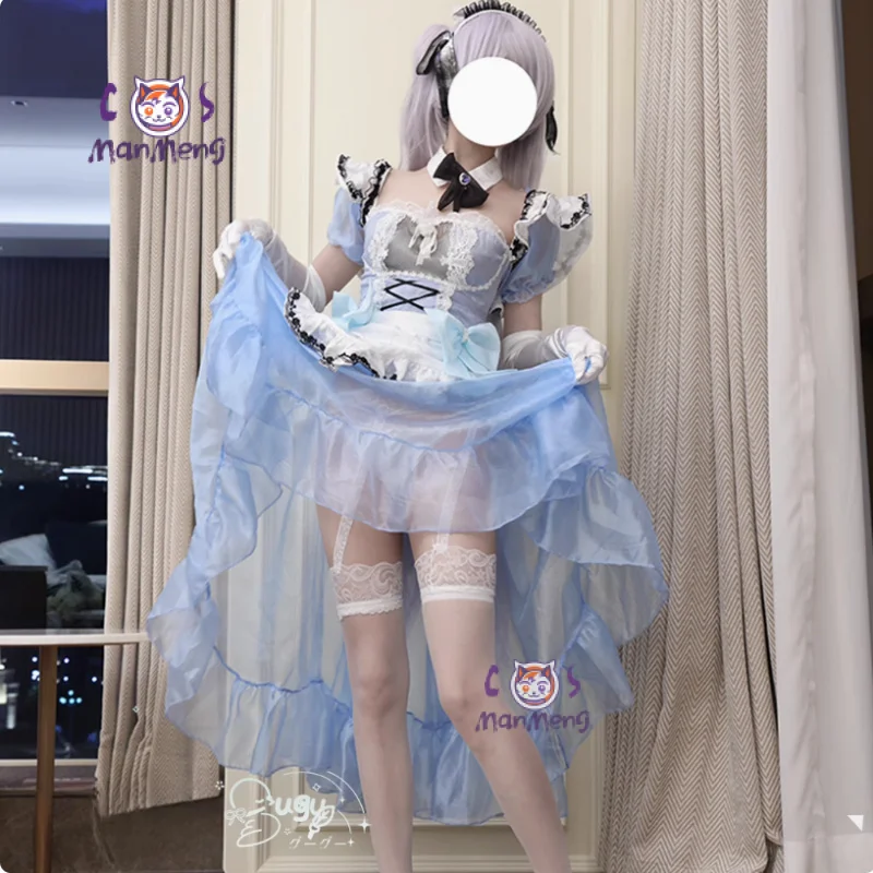 

NIKKE：The Goddess of Victory Cinderella Cosplay Costume Halloween girl sweet Lolita dress wig prop accessory set maid uniform