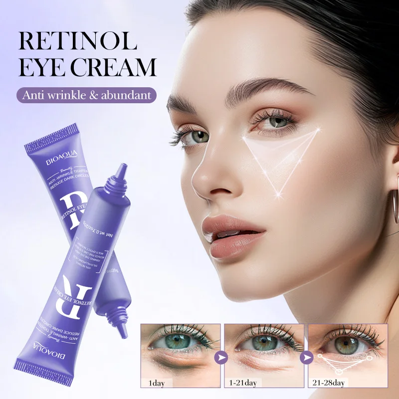 BIOAQUA Retinol Eye Cream Anti Dark Circles Remove Eye Bags Anti-puffiness Firming Repairing Moisturizing Eyes Skin Care