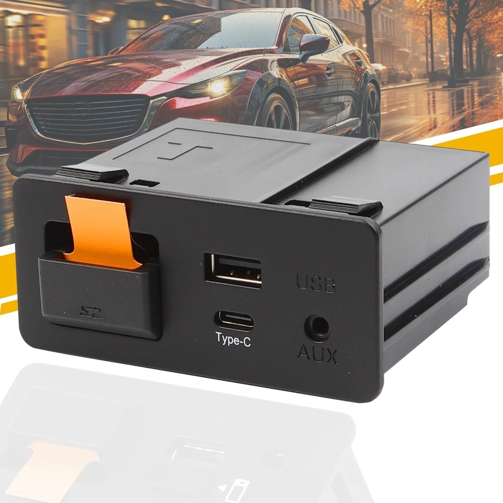 US  Type-C Wireless Mazda Carplay and Android Auto Retrofit Kit Compatible with Mazda 2/3/6/CX3/CX5/CX9/MX5 2015-2020