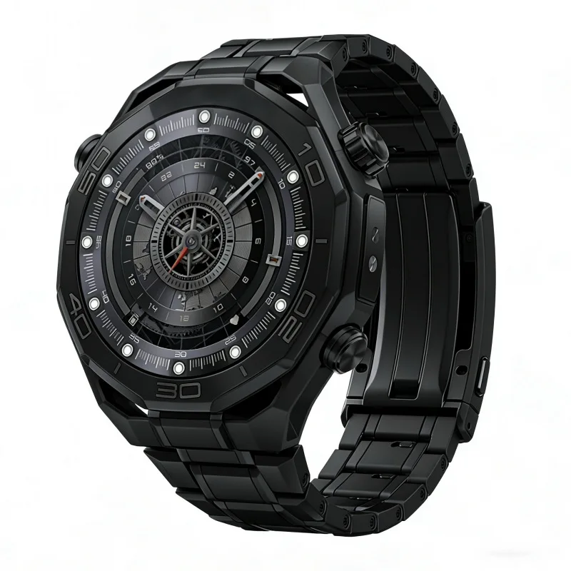 For Huawei New Smart Watch 22mm Press Exploration Five-Bead Telescopic Buckle 22mm Universal Quick-Release Titanium Belt