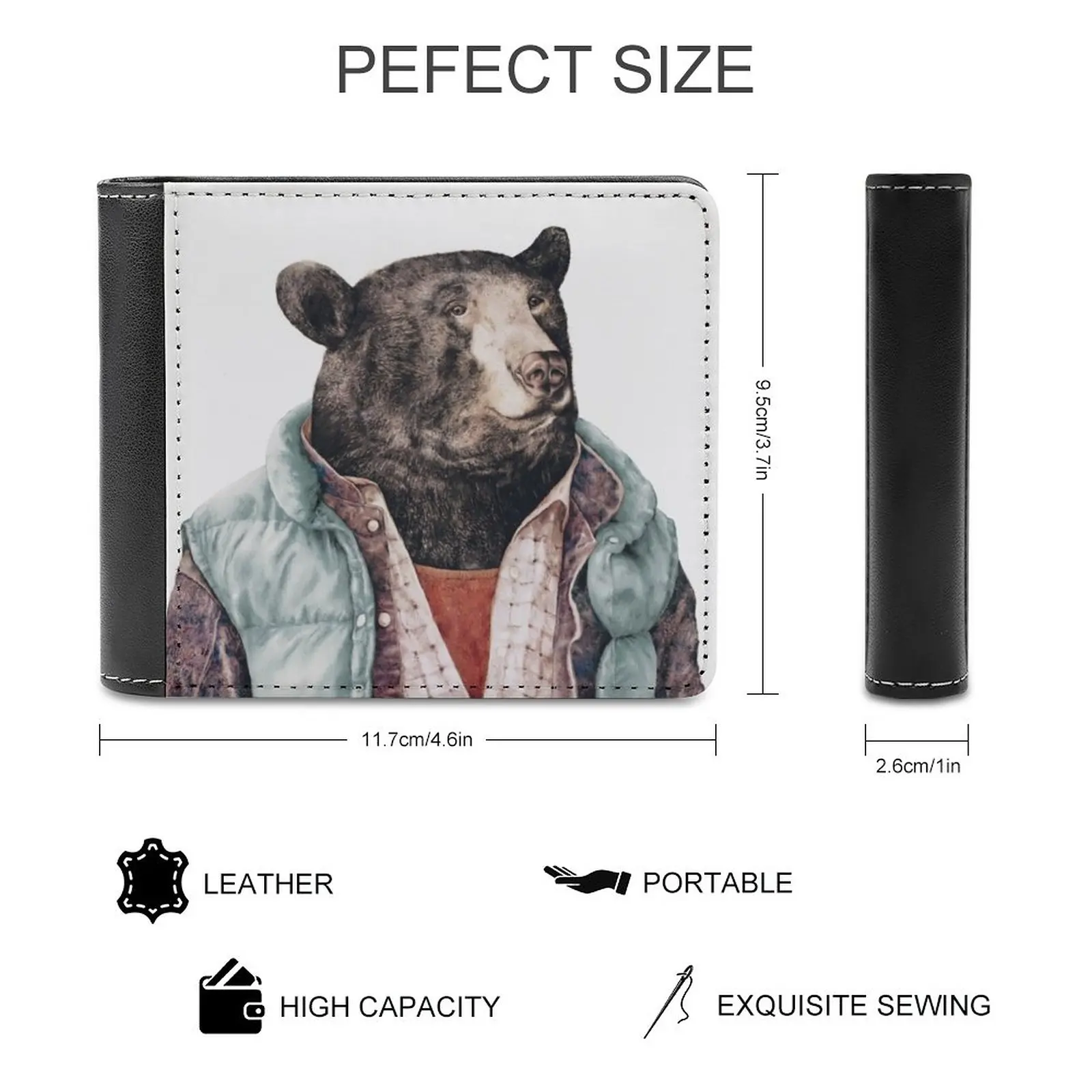 كيمياء الغذاء الرجال المحفظة بو الجلود قصيرة الذكور المحافظ بطاقة الائتمان المحفظة للرجال حقيبة المال الغذاء الكيمياء الطبخ #2