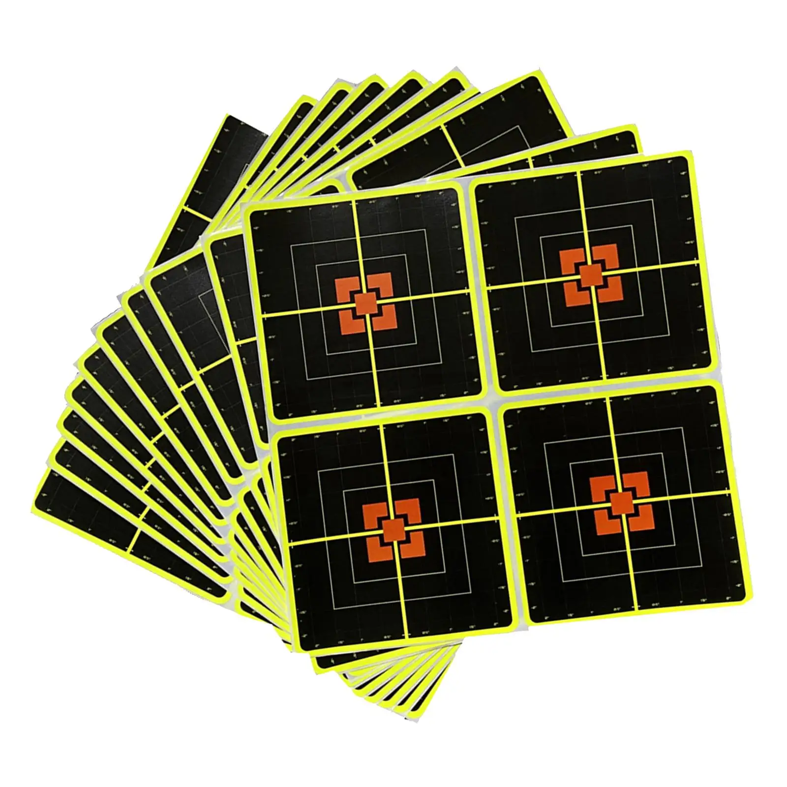 TARGETS DE 100 YARD X10 HOJAS DE CARTA PRÁTICA DE ENVÍO 10X10INCH