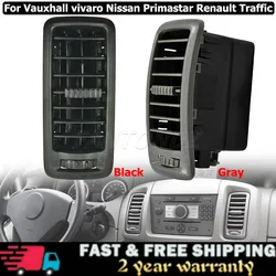 For Vauxhall Vivaro Nissan Primastar Renault Traffic Dash Air Vent Black Or Gray Heating Grille Diffuser Center Panel 7701054458