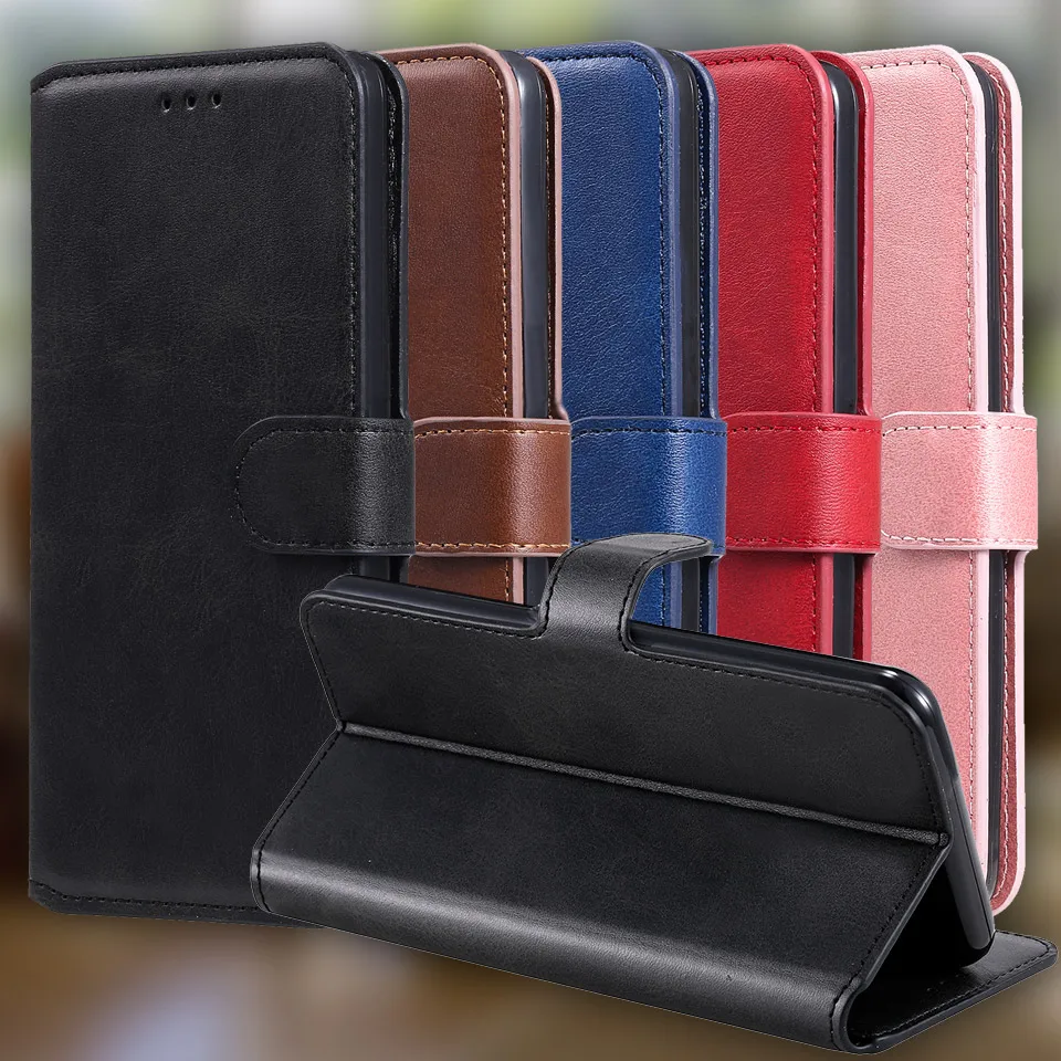 Flip Leather Case For OPPO Realme 6 5 3 2 C1 C2 X X2 Pro XT Reno Ace 2Z 2F Wallet Case Card Phone Cover Coque Capa