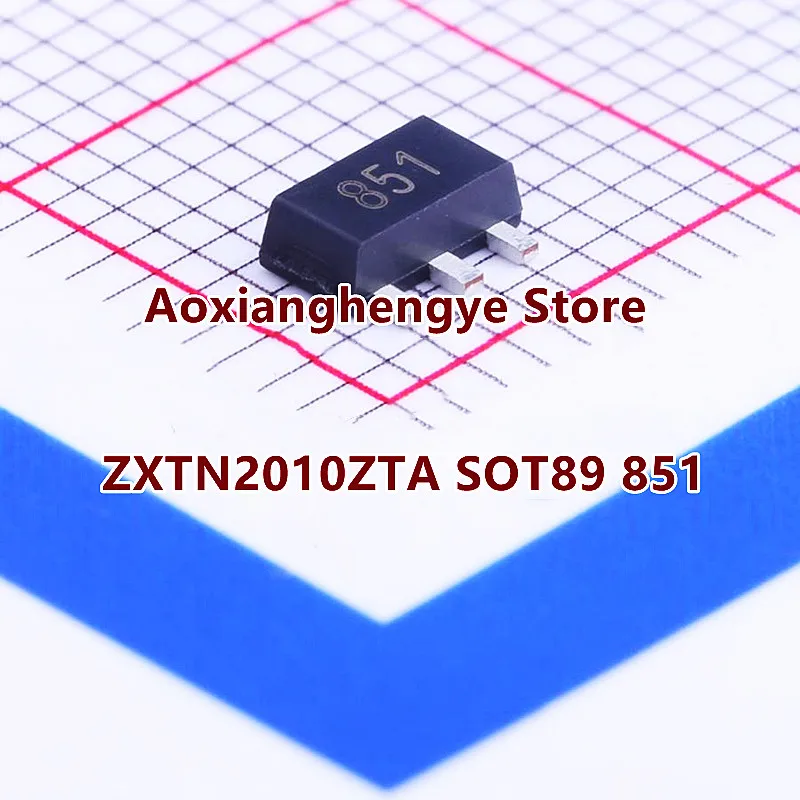 

10 шт. ZXTN2010ZTA SOT89 (маркировка: 851) 60В NPN транзистор средней мощности с низкой сатурацией в корпусе SOT89