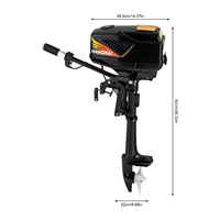 HANGKAI Electric Outboard Motor 48V 1200W Boat Accessories Marine Long /Short Shaft