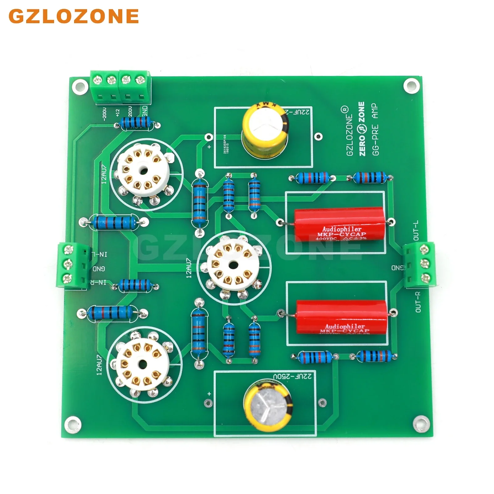 Ground Grid GG 12AU7 Tube Preamplifier Preamp Kit / Finished Board