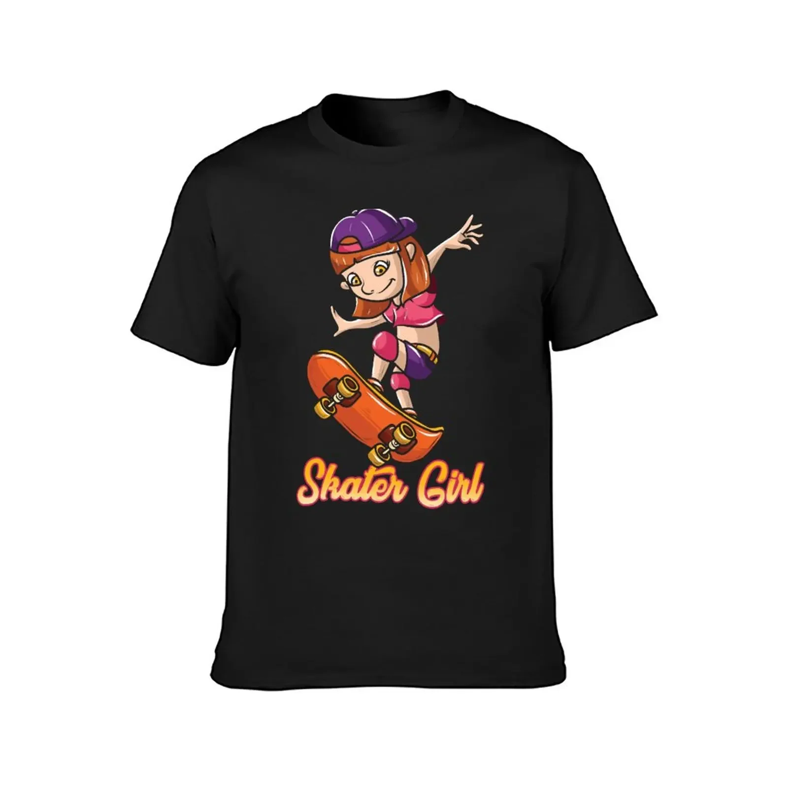 Skater Girl Skateboard Skateboarder Graphics T-Shirt street wear korean fashion men t shirts