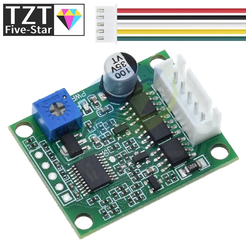 Imagem -05 - Tzt-brushless Motor Driver Board Controlador de Velocidade Bldc Phase Governador Hallless Switch Module com Cabo dc 620v 60w 12v