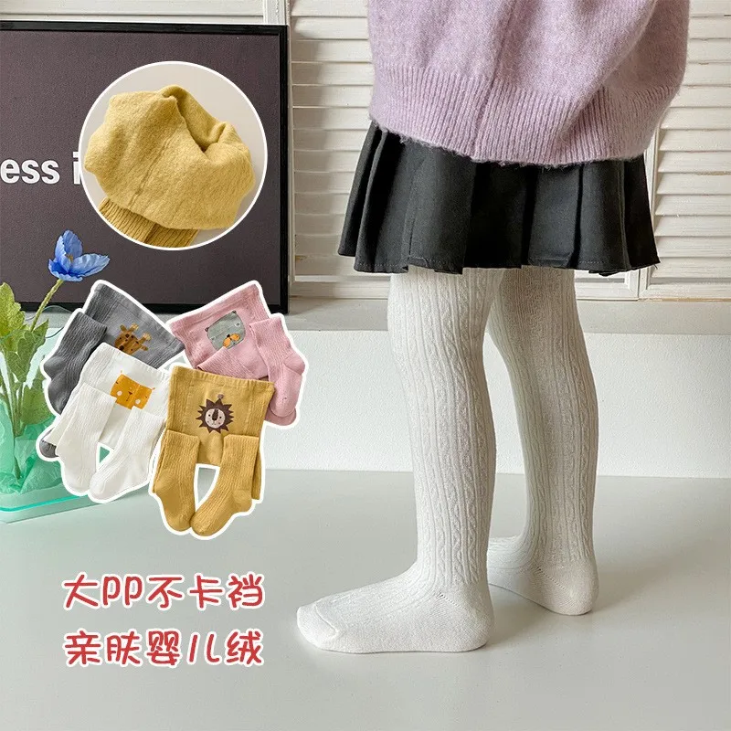 

Baby leggings Autumn and winter plus fleece children's socks