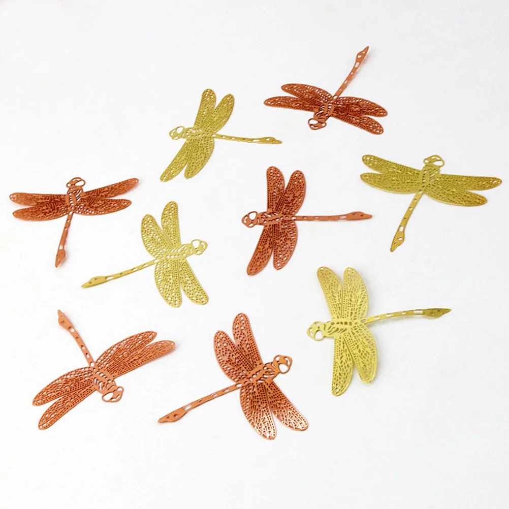 

2pcs Stainless Steel Dragonfly Shape Bookmark Clip Hollow Metal Page Marker For Scrapbooks Notebooks Calendar Leaf Vein Maple