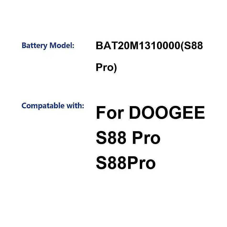 

10000 мАч для Doogee S88 Pro BAT20M1310000, легкий, хороший, низкотемпературный аккумулятор для мобильного телефона