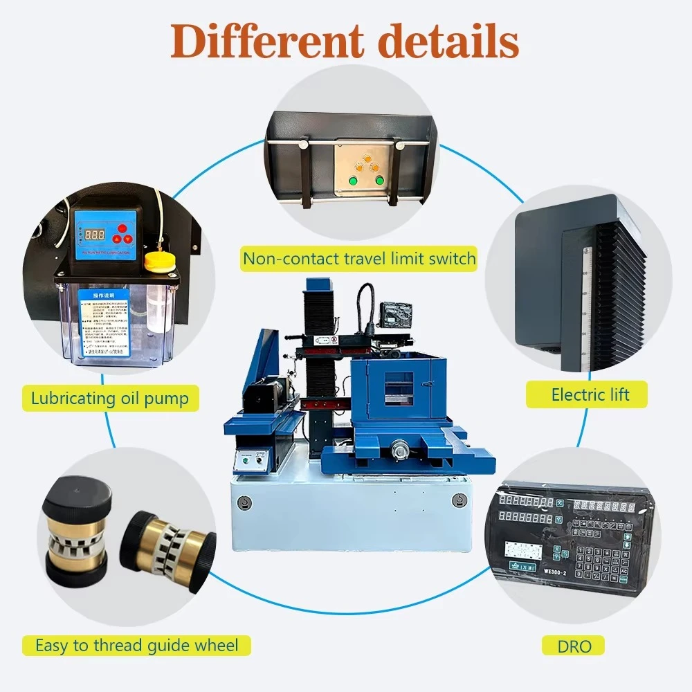 DK7720 Single Cut CNC Wire Cutting EDM Machine High Speed Wire Edm With 0.01mm High Precision